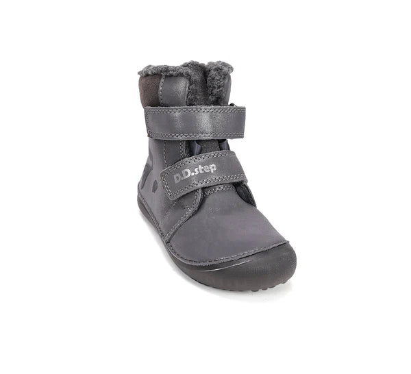 D.D.Step ghete fete Barefoot captusite cu talpa fluorescenta 25-30 Dark Grey cu sirena
