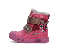 D.D.Step ghete fete imblanite Ponte20 supinati 28-33 Dark Pink  cu bufnita