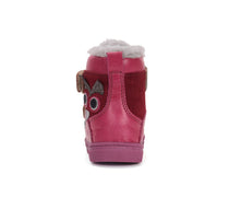 D.D.Step ghete fete imblanite Ponte20 supinati 28-33 Dark Pink  cu bufnita