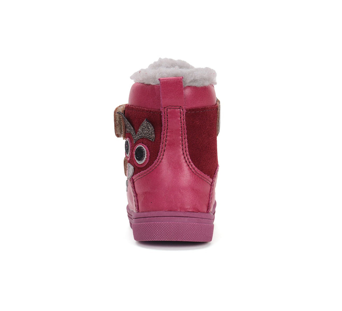 D.D.Step ghete fete imblanite Ponte20 supinati 28-33 Dark Pink  cu bufnita