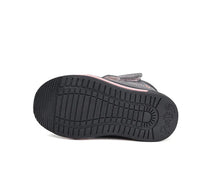 D.D.Step ghete fete imblanite Ponte20 supinati AQUA-TEX 22-27 Dark Grey cu roz