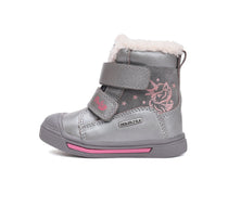 D.D.Step ghete fete imblanite Ponte20 supinati AQUA-TEX 28-33 Dark Grey cu unicorn