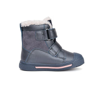 D.D.Step ghete fete imblanite Ponte20 supinati AQUA-TEX 22-27 Royal Blue cu unicorn