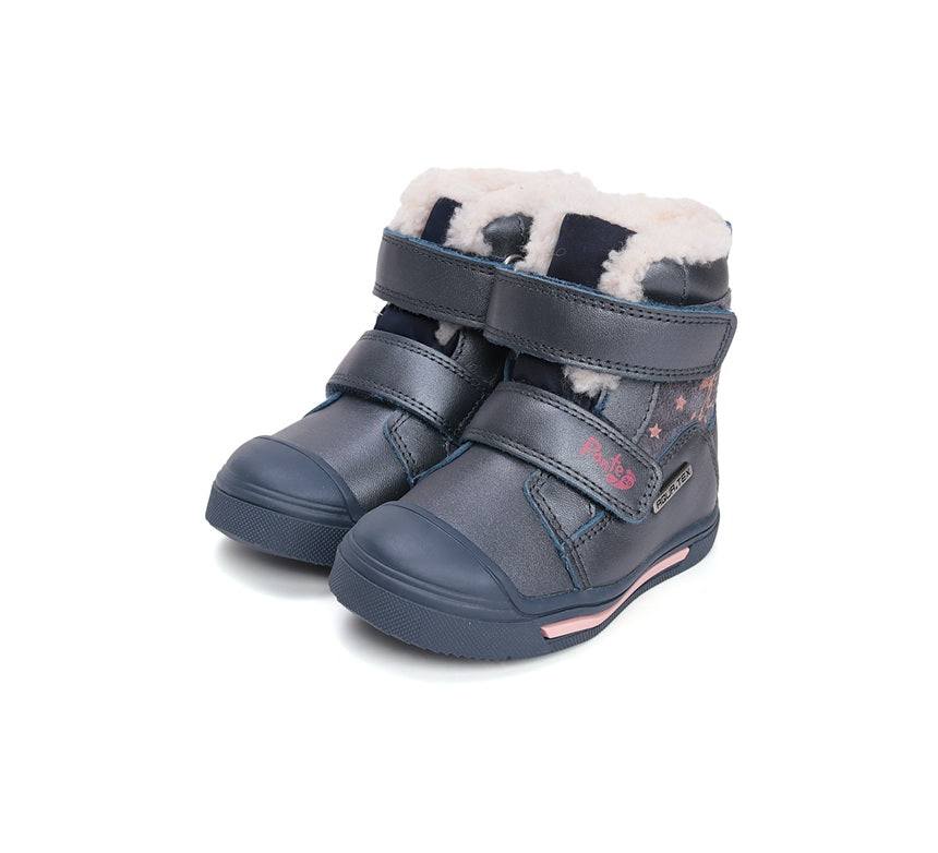 D.D.Step ghete fete imblanite Ponte20 supinati AQUA-TEX 22-27 Royal Blue cu unicorn Fő kép
