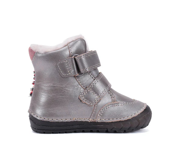 D.D.Step ghete fete imblanite cu talpa fluorescenta 19-24 Bronze cu girafa