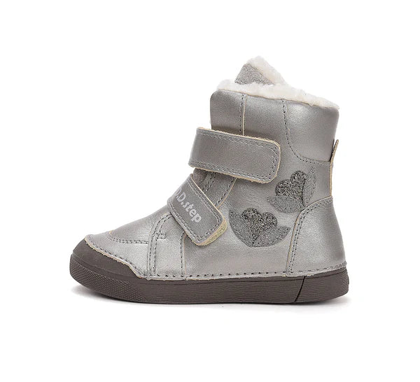 D.D.Step ghete fete imblanite 25-30 Champagne cu inima in floare