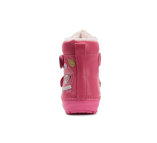 D.D.Step ghete fete imblanite 20-25 Dark Pink cu pasare in colivie