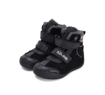 D.D.Step ghete fete imblanite cu LED 25-30 Black cu inimioara