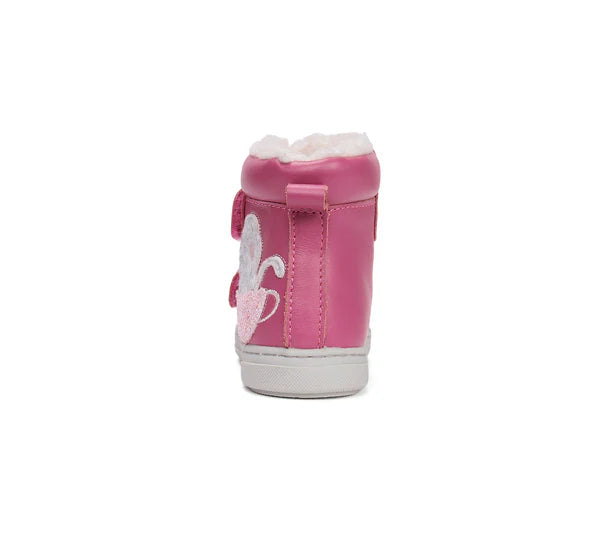 D.D.Step ghete fete imblanite Ponte20 supinati 22-27 Dark Pink cu soricel