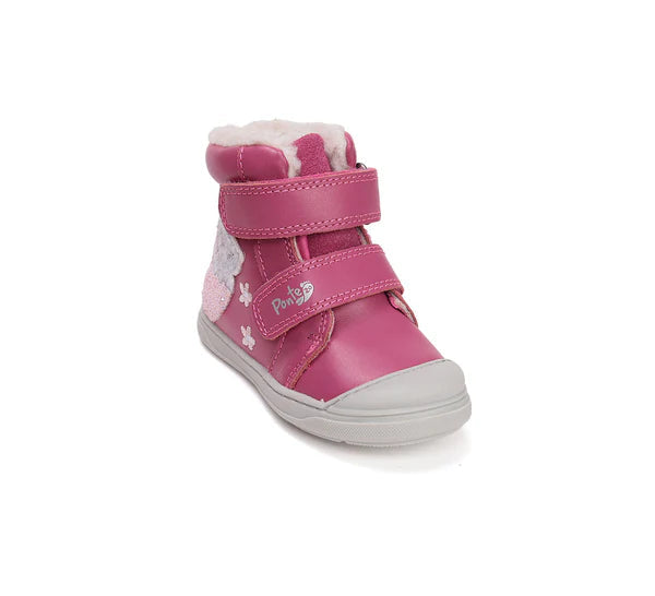 D.D.Step ghete fete imblanite Ponte20 supinati 22-27 Dark Pink cu soricel