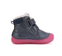 D.D.Step ghete fete imblanite cu talpa fluorescenta 26-31 Royal Blue cu pasarele