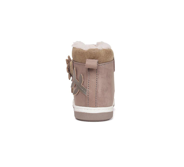 D.D.Step ghete fete imblanite Ponte20 supinati 22-27 Champagne cu flori