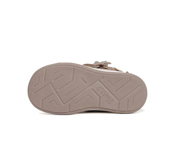 D.D.Step ghete fete imblanite Ponte20 supinati 22-27 Champagne cu flori