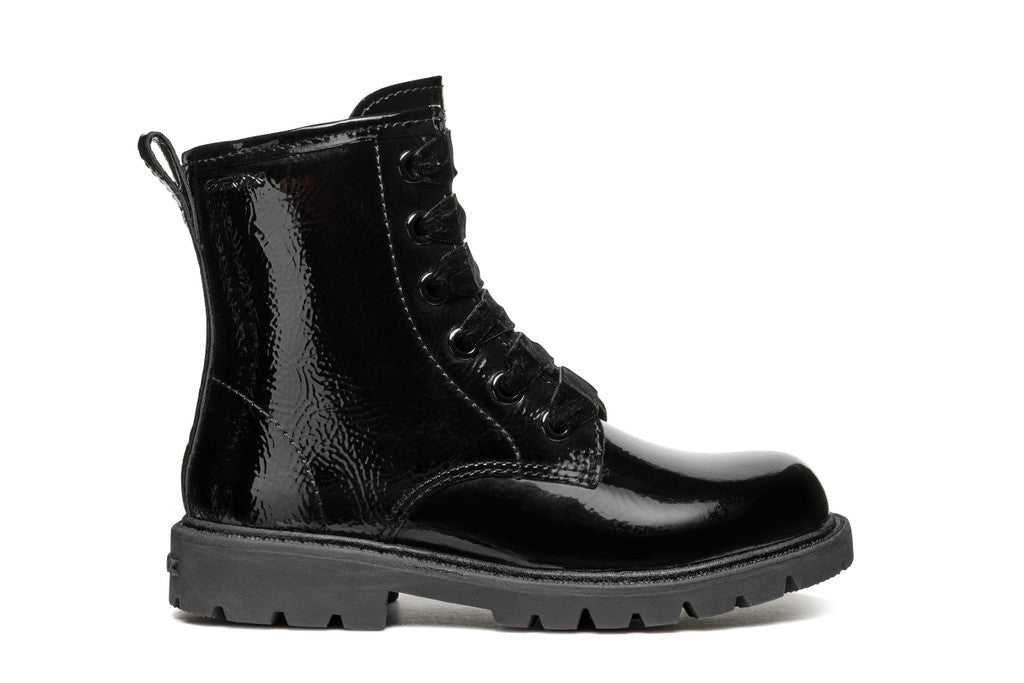 Geox bocanci fete 28-35 Black lucios