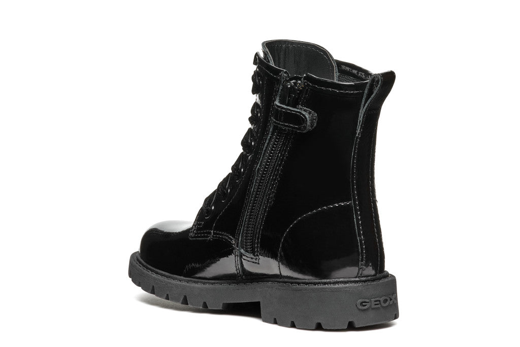 Geox bocanci fete 28-35 Black lucios