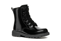 Geox bocanci fete 24-27 Black lucios