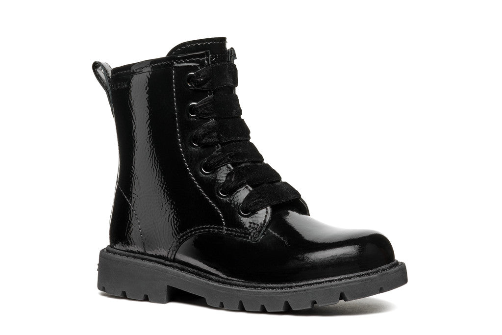 Geox bocanci fete 28-35 Black lucios