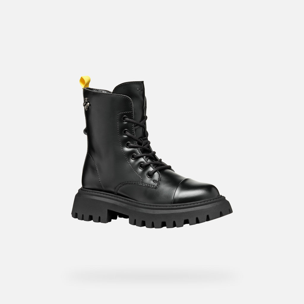 Geox bocanci fete cu siret si fermoar 36-37 Black Imagine secundară a produsului