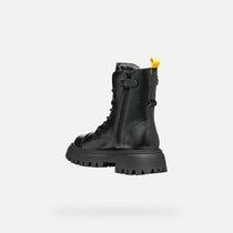 Geox bocanci fete cu siret si fermoar 31-35 Black