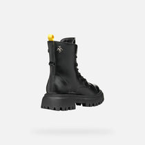 Geox bocanci fete cu siret si fermoar 31-35 Black