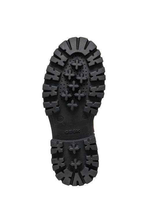 Geox bocanci fete cu siret si fermoar 36-37 Dark Burgundy