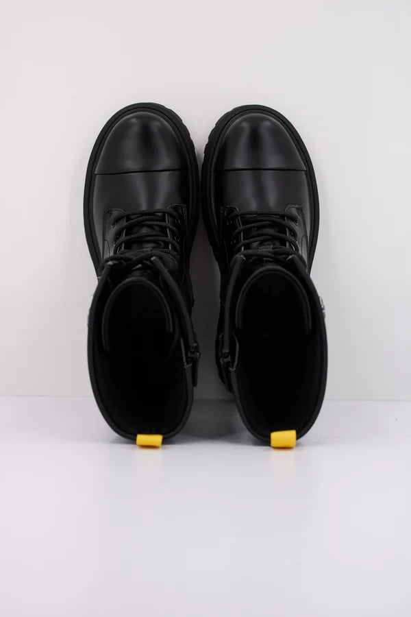Geox bocanci fete inalti cu siret si fermoar 31-35 Black Imagine secundară a produsului