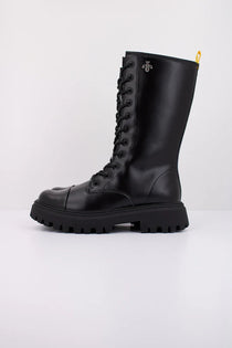 Geox bocanci fete inalti cu siret si fermoar 31-35 Black