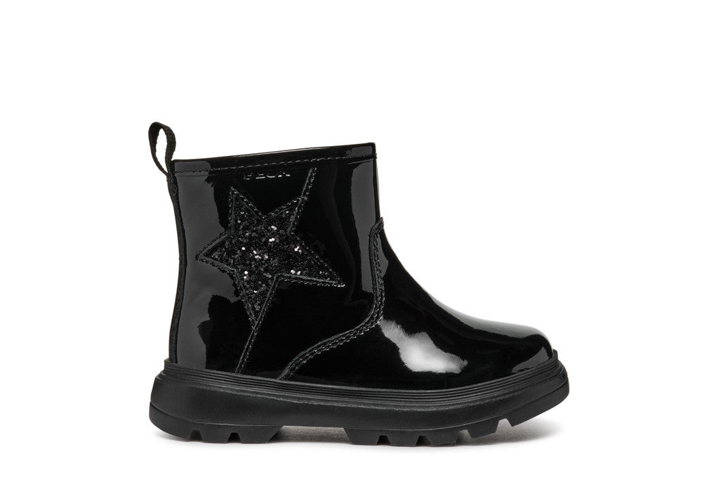 Geox botina fete captusite 20-23 Black cu stea