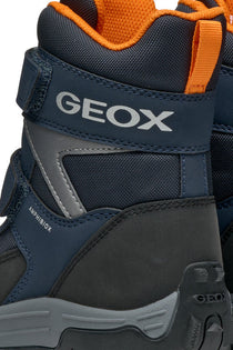 Geox botine baieti captusite si impermeabile Amphibiox 28-35 Navy