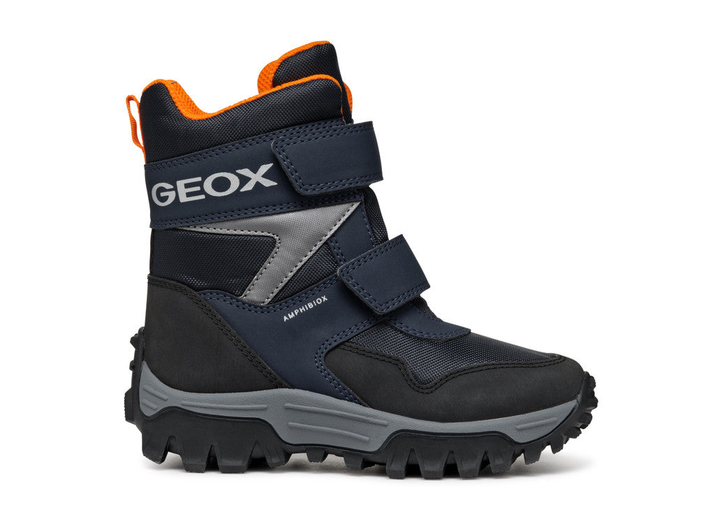 Geox botine baieti captusite si impermeabile Amphibiox 28-35 Navy Imagine principală a produsului