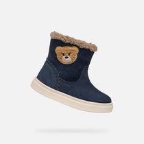 Geox botine fete imblanite 24-27 Navy cu ursulet