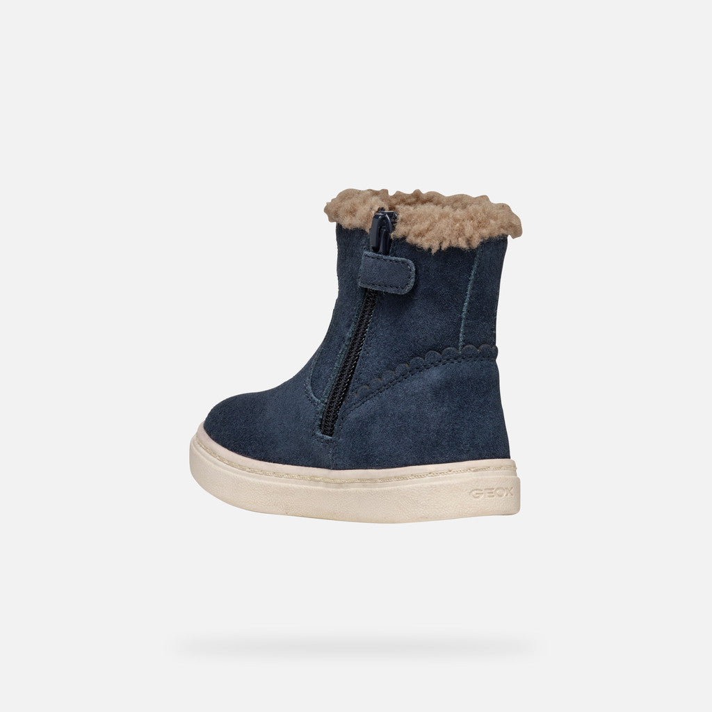 Geox botine fete imblanite 24-27 Navy cu ursulet
