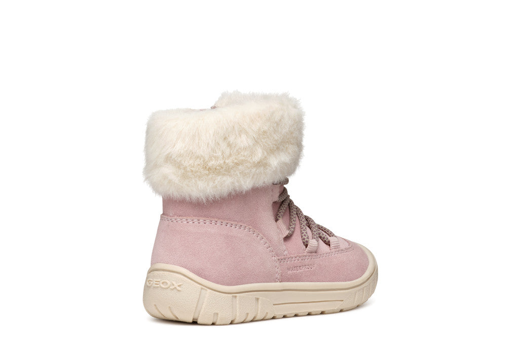 Geox botine fete imblanite Waterproof 24-27 Old Rose