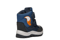 Geox cizme baieti de zapada imblanite si impermeabile Amphibiox 20-23 Navy/Dark Avio