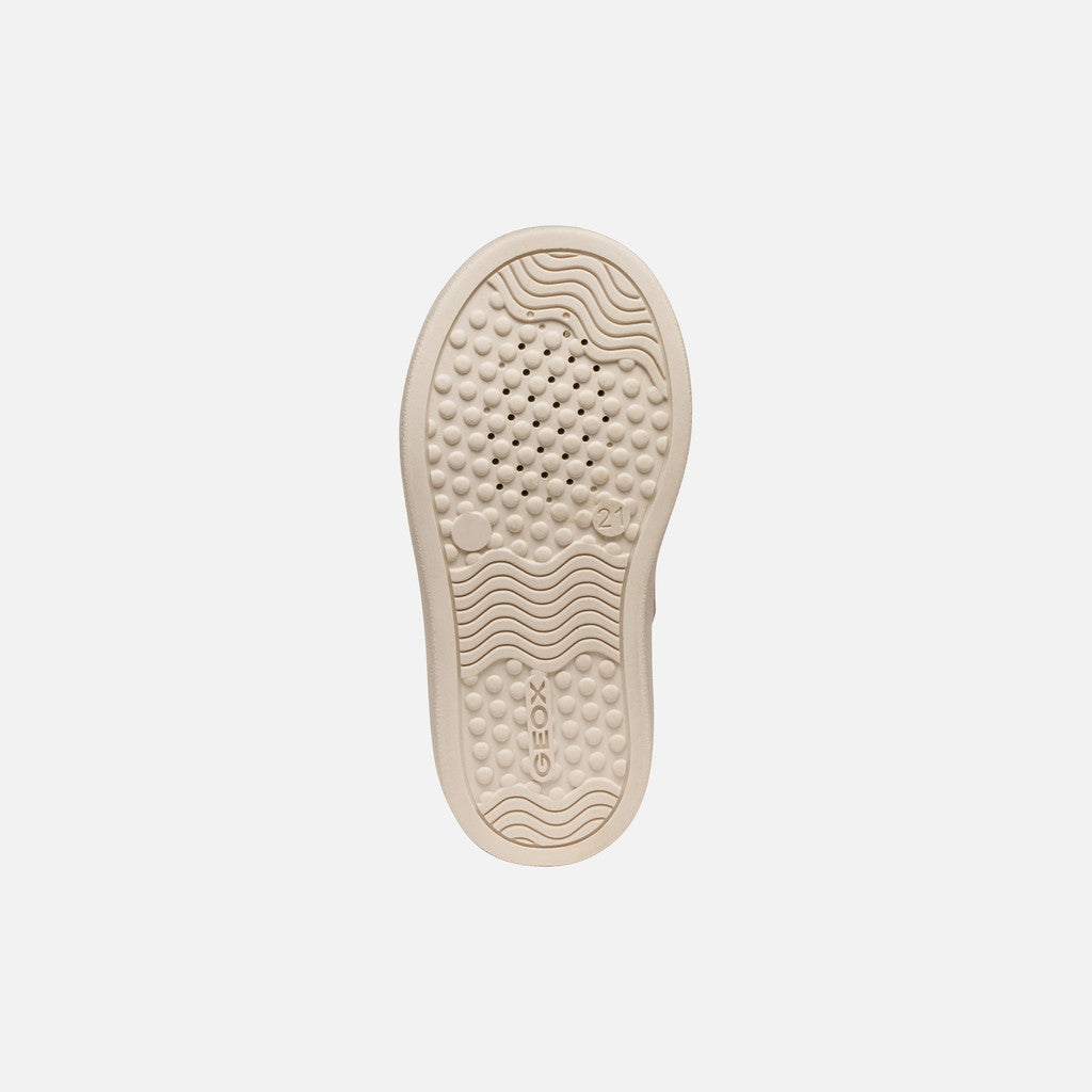 Geox cizme fete captusite Nashik 20-23 Dark Beige cu inimioara