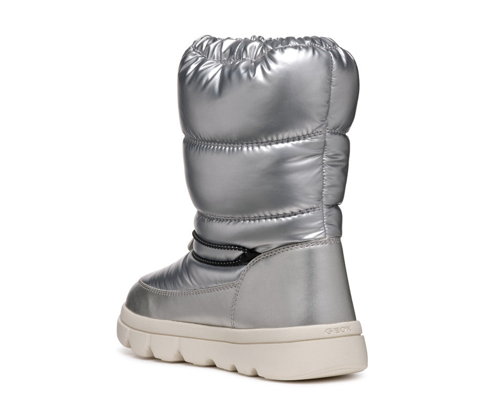 Geox cizme fete captusite si impermeabile Amphibiox 28-35 Willaboom Silver