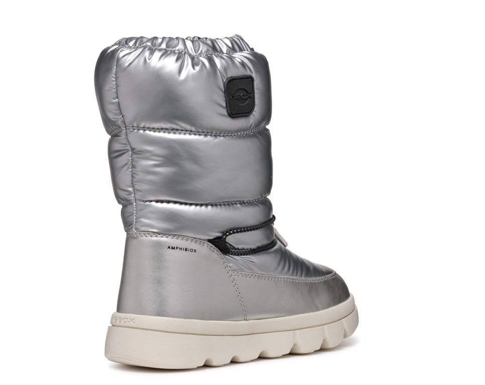 Geox cizme fete captusite si impermeabile Amphibiox 28-35 Willaboom Silver