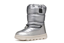 Geox cizme fete captusite si impermeabile Amphibiox 28-35 Willaboom Silver