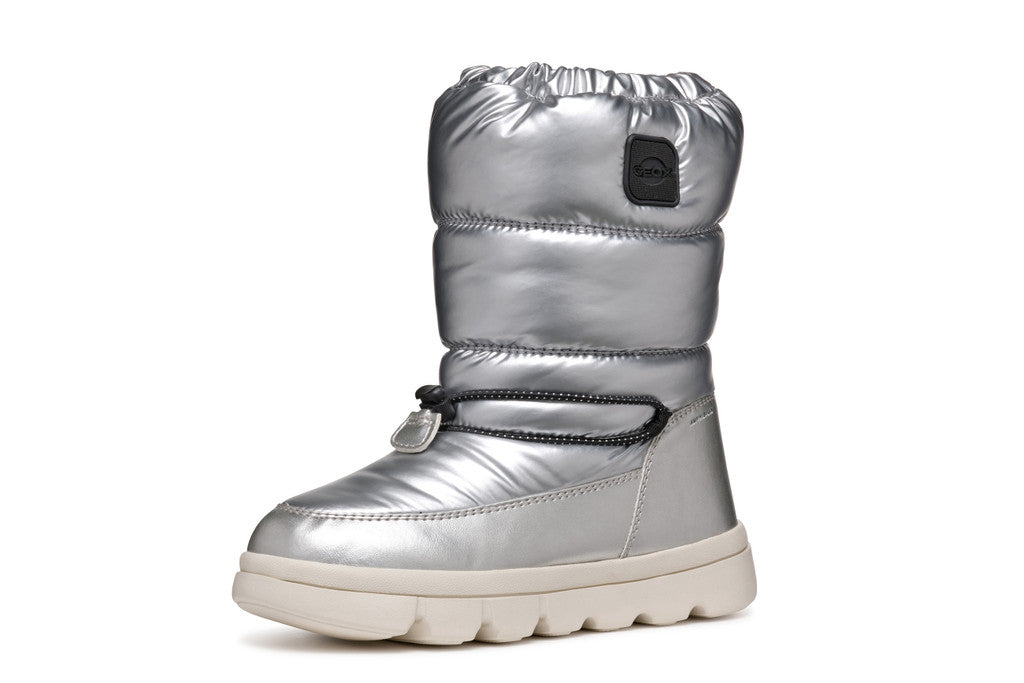 Geox cizme fete captusite si impermeabile Amphibiox 28-35 Willaboom Silver