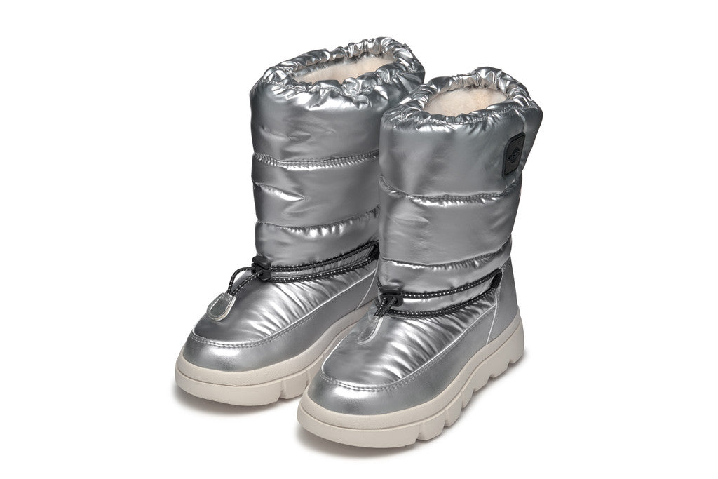 Geox cizme fete captusite si impermeabile Amphibiox 28-35 Willaboom Silver Imagine secundară a produsului
