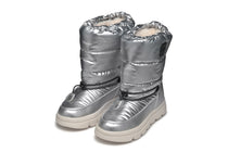 Geox cizme fete captusite si impermeabile Amphibiox 28-35 Willaboom Silver