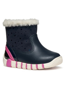 Geox cizme fete imblanite Iupidoo 18-26 Navy/Fuchsia