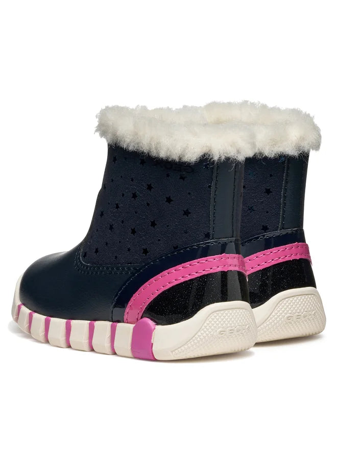 Geox cizme fete imblanite Iupidoo 18-26 Navy/Fuchsia
