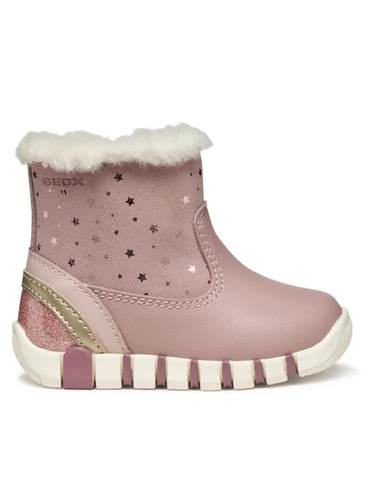 Geox cizme fete imblanite Iupidoo 18-26 Rose/Platinu