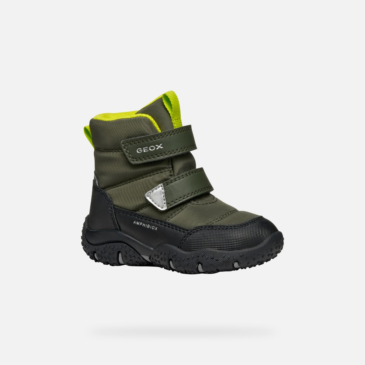 Geox ghete baieti captusite Baltic Amphibiox 20-23 Dk.Green/ Lime Green Imagine principală a produsului