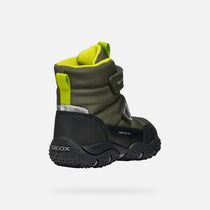 Geox ghete baieti captusite Baltic Amphibiox 20-23 Dk.Green/ Lime Green