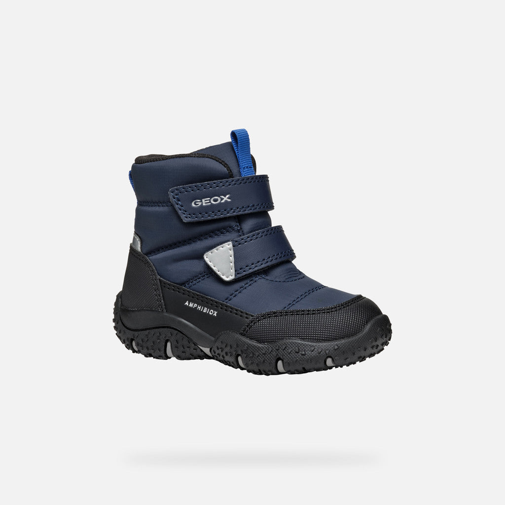 Geox ghete baieti captusite Baltic Amphibiox 20-23 Navy/Royal Imagine principală a produsului