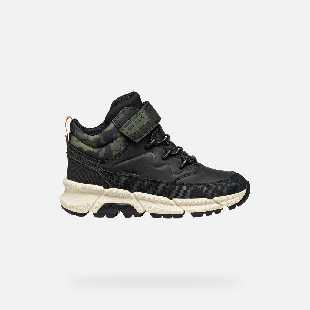 Geox ghete baieti captusite Flexyper Plus Amphibiox 36-37 Black/Military