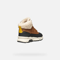 Geox ghete baieti captusite Flexyper Plus Amphibiox 28-35 Brown/Yellow
