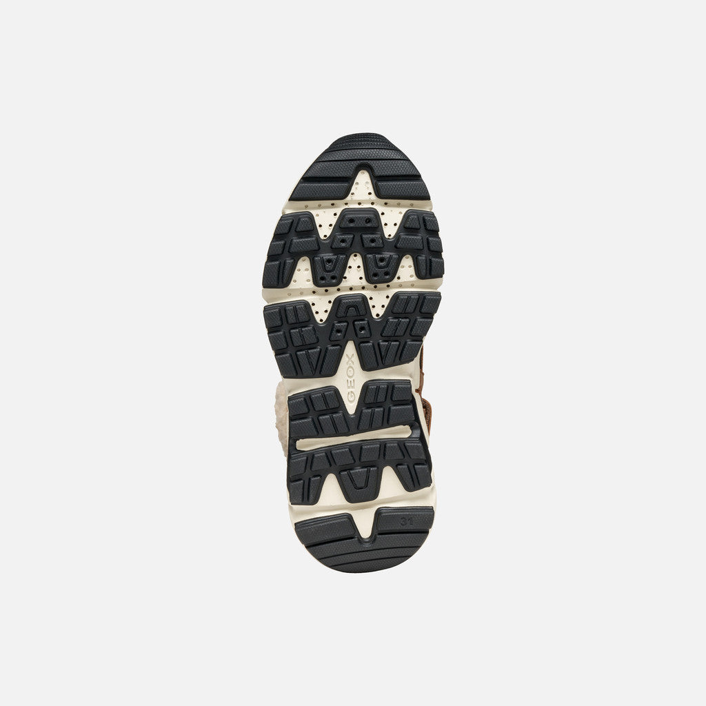 Geox ghete baieti captusite Flexyper Plus Amphibiox 28-35 Brown/Yellow